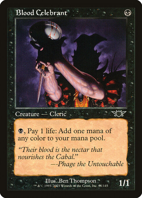 Blood Celebrant LGN-61 Common Excellent Englisch Foil