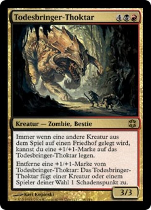 Todesbringer-Thoktar ARB-36 Rare Light Played Deutsch Foil