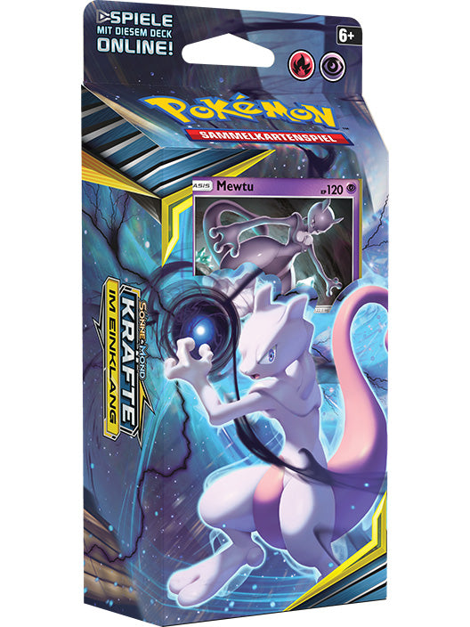 Pokémon - Sonne & Mond - Kräfte im Einklang - Psychobrand -Mewtu - Themendeck - deutsch