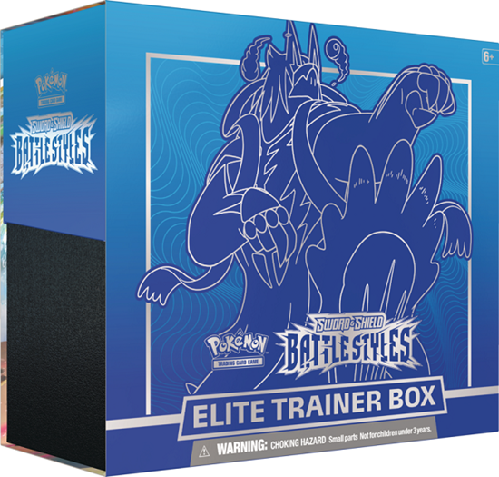Pokémon SWSH05 - Sword and Shield - BattleStyles - Top-Trainer Box- Wulaousu (Blue) - englisch