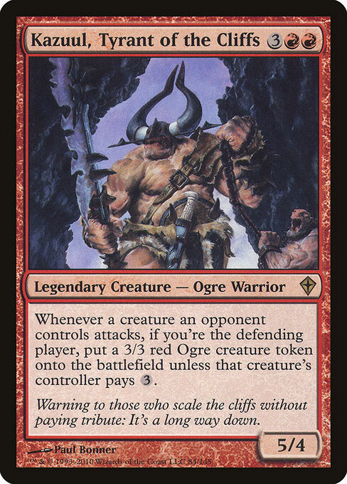 Kazuul, der Tyrann der Klippen WWK-84 Rare Good Englisch