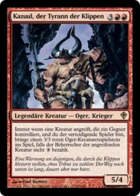 Kazuul, der Tyrann der Klippen WWK-84 Rare Good Deutsch