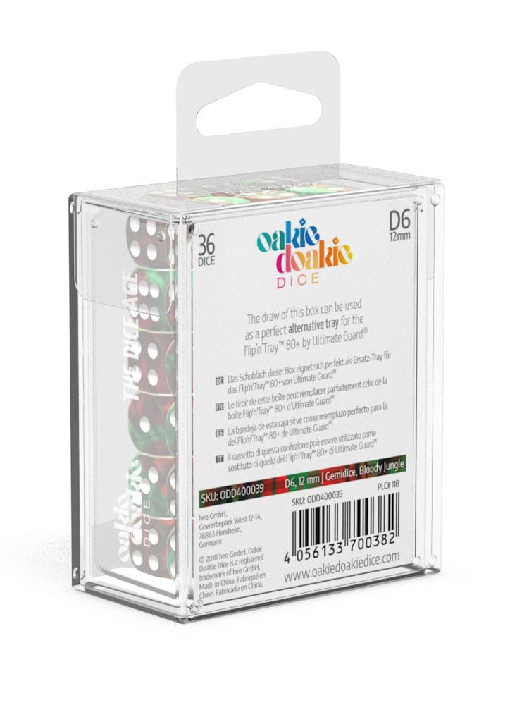 Oakie Doakie Dice W6 Würfel 12 mm Gemidice - Bloody Jungle (36)