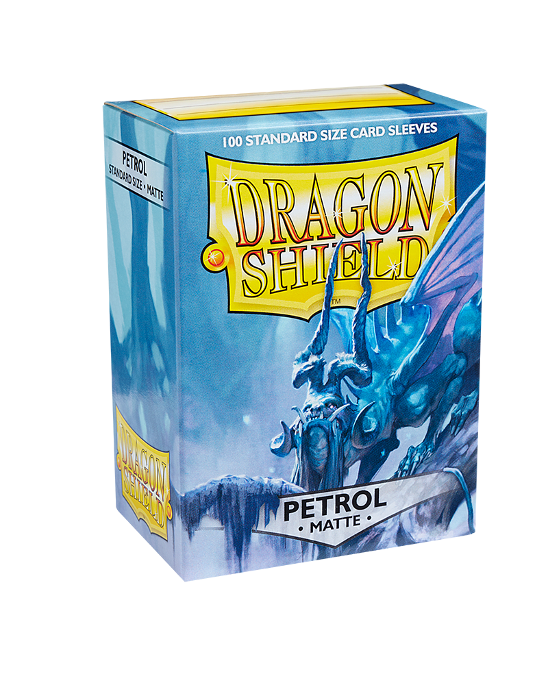 Dragon Shield Standard Size Matte Sleeves - Petrol (100 Sleeves)