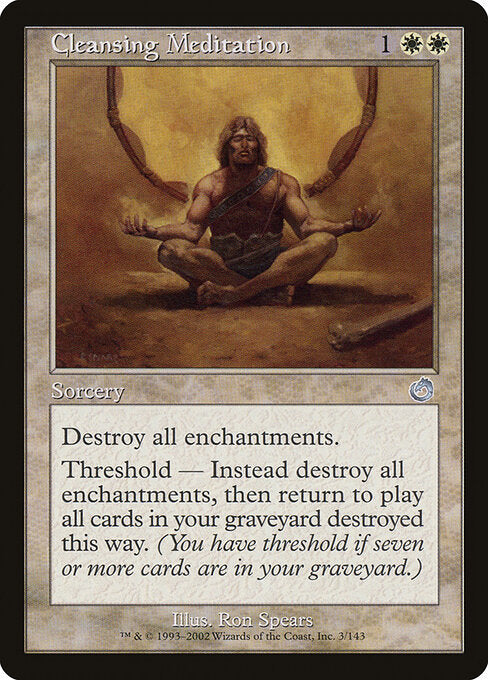 Cleansing Meditation TOR-3 Uncommon Light Played Englisch
