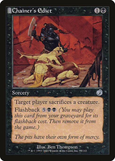 Chainer's Edict TOR-57 Uncommon Played Englisch