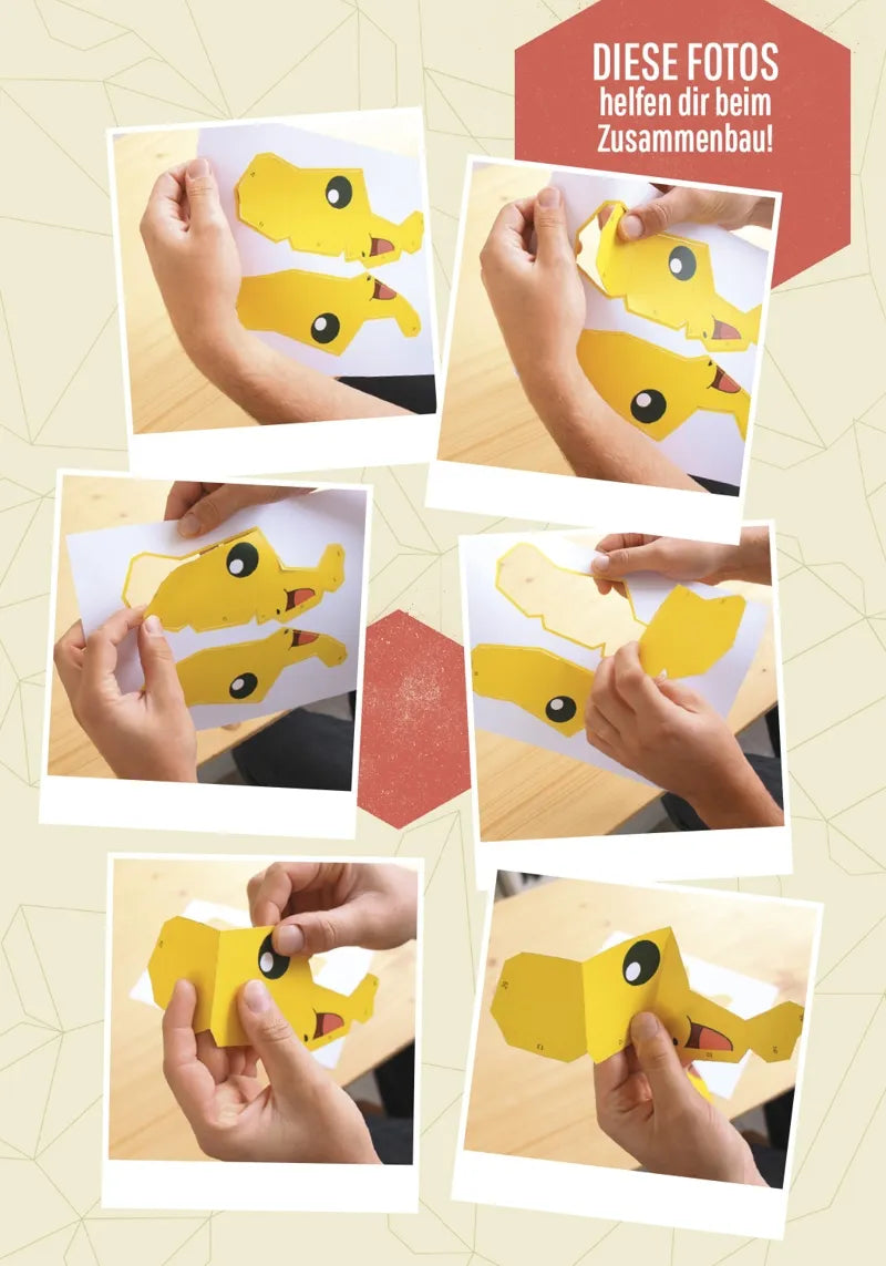 Pokémon - Pikachu - Modell zum Selberbauen