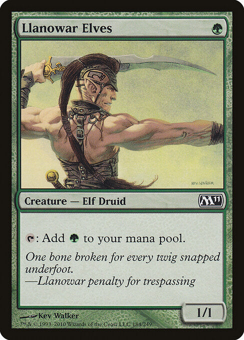 Llanowar Elves M11-184 Common Light Played Englisch