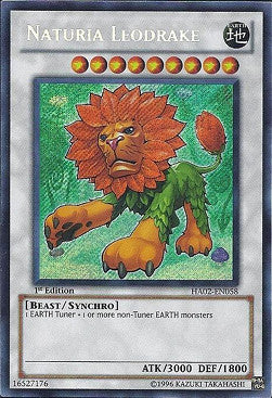 Naturia-Löwendrachling HA02-058 Secret Rare Excellent Deutsch 1. Auflage