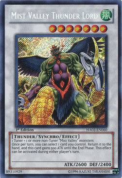 Nebeltal-Donnerherrscher HA02-060 Secret Rare Light Played Deutsch 1. Auflage