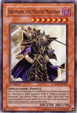 Endymion, der Meistermagier SDSC-001 Ultra Rare Played Deutsch 1. Auflage
