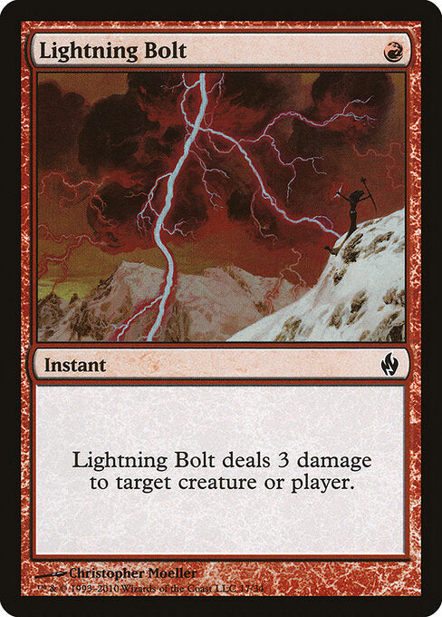Lightning Bolt PD2-17 Common Light Played Englisch Foil