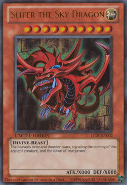 Slifer der Himmelsdrache LC01-002 Ultra Rare Played Deutsch
