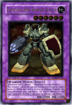 Elementar-HELD Rampart Blaster EEN-DE033 Ultimate Rare Good Deutsch 1. Auflage