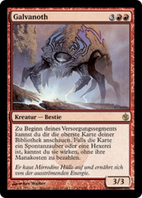 Galvanoth MBS-62 Rare Light Played Deutsch Foil