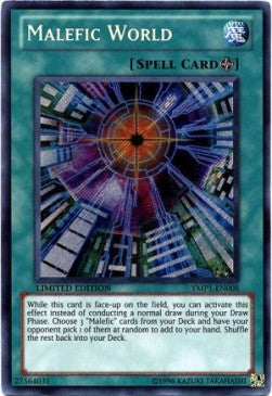 Niederträchtige Welt YMP1-008 Secret Rare Played Deutsch