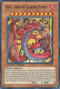 Uria, Herr der reißenden Flammen LC02-001 Ultra Rare Light Played Deutsch