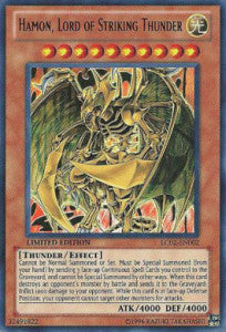 Hamon, Herr des tosenden Donners LC02-002 Ultra Rare Light Played Deutsch