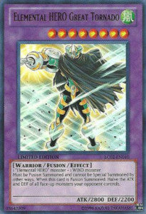 Elemental HERO Great Tornado LC02-010 Ultra Rare Good Englisch