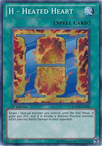 H - Heißes Herz RYMP-023 Secret Rare Light Played Deutsch 1. Auflage
