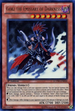 Gorz der Gesandte der Finsternis LCYW-044 Ultra Rare Played Deutsch 1. Auflage
