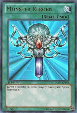 Monster Reborn LCYW-058 Ultra Rare Good Englisch 1. Auflage