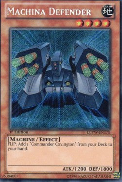 Maschinenwesen Verteidiger LCYW-170 Secret Rare Played Deutsch 1. Auflage