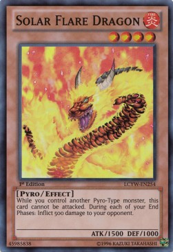 Sonneneruptions-Drache LCYW-254 Super Rare Good Deutsch 1. Auflage