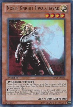 Noble Knight Gwalchavad LTGY-081 Ultra Rare Good Englisch 1. Auflage