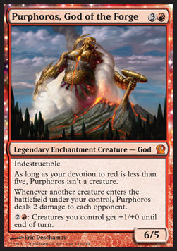 Purphoros, Gott der Schmiede THS-135 Mythic Excellent Deutsch