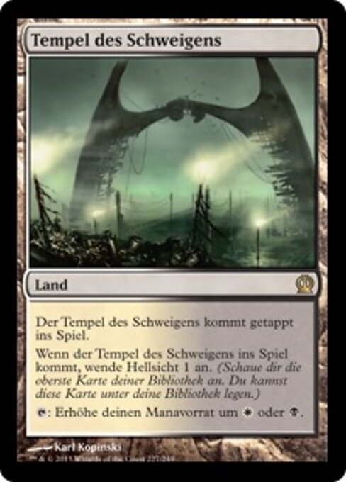 Tempel des Schweigens THS-227 Rare Good Deutsch