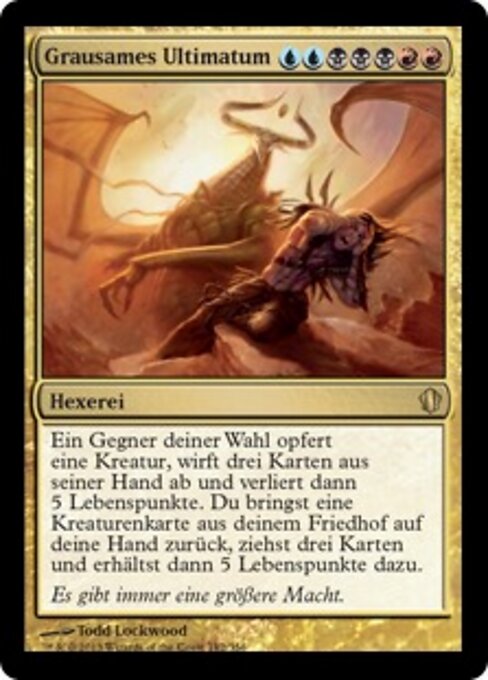 Grausames Ultimatum C13-182 Rare Excellent Deutsch