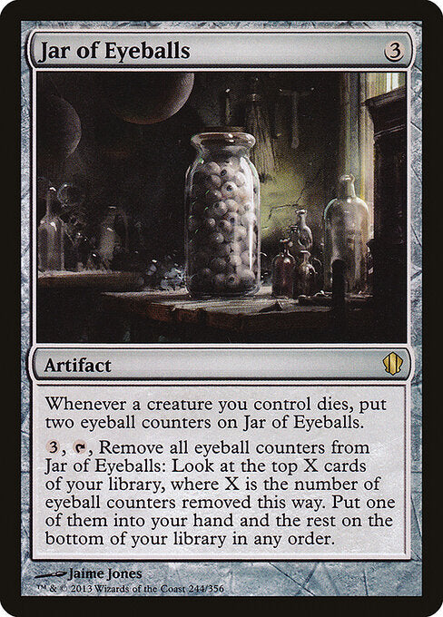 Jar of Eyeballs C13-244 Rare Light Played Englisch