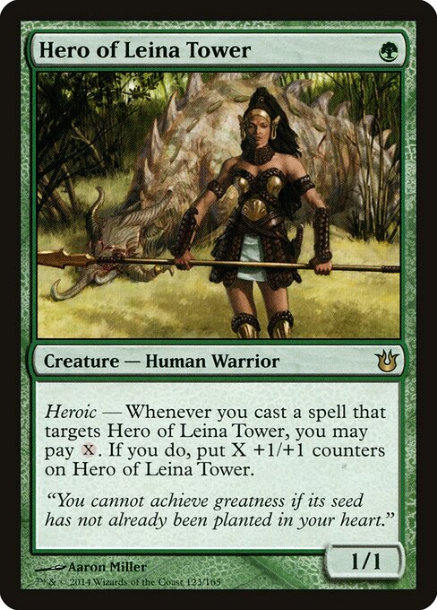 Hero of Leina Tower BNG-123 Rare Good Englisch Foil