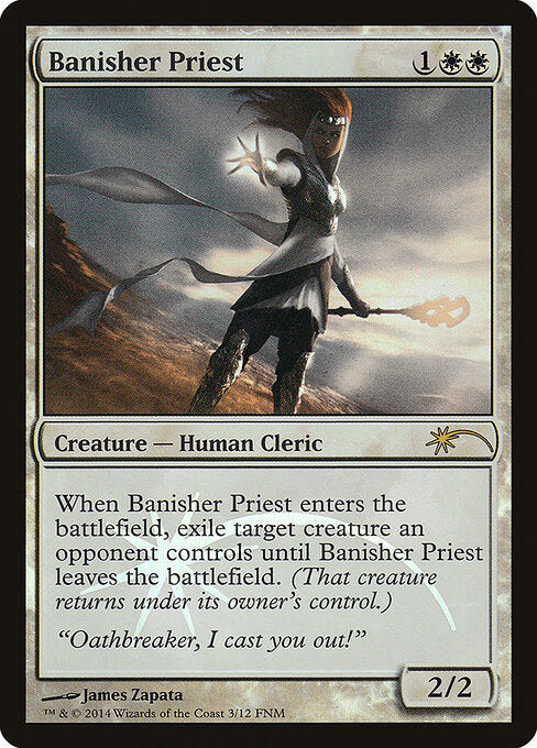 Banisher Priest FNM- Rare Light Played Englisch Foil