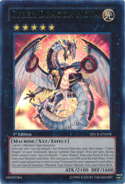 Cyber Drache Nova SDCR-DE038 Ultra Rare Played Deutsch