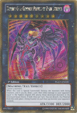 Nummer C40: Gimmick-Marionette der dunklen Fäden PGLD-020 Gold Secret Rare Excellent Deutsch