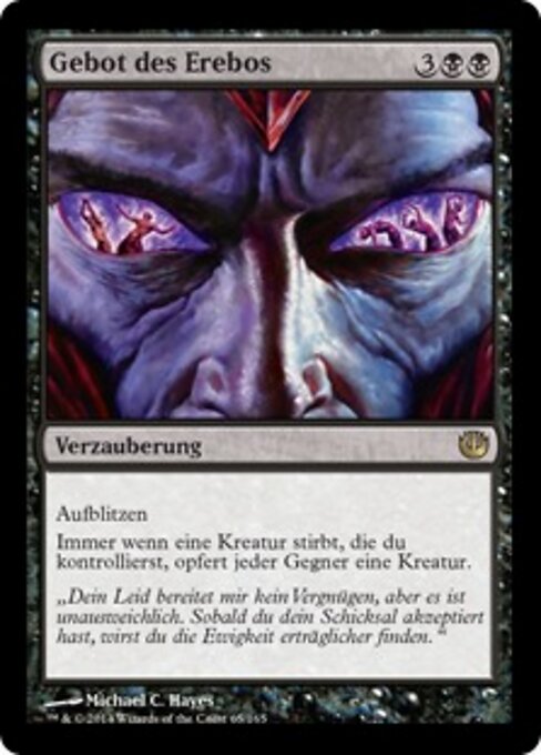 Gebot des Erebos JOU-65 Rare Played Deutsch