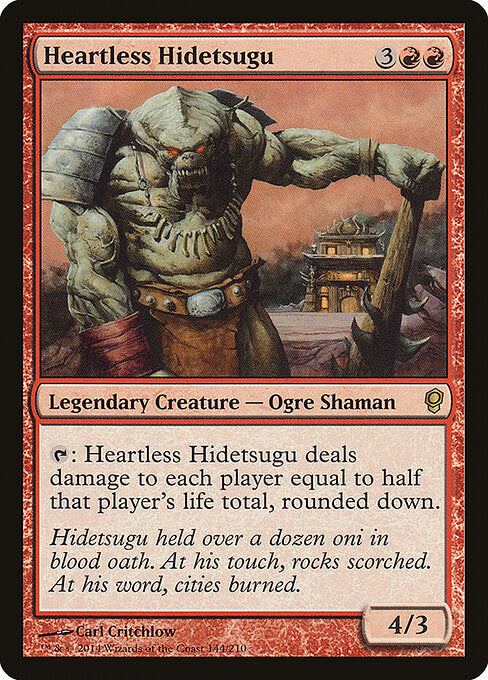 Hidetsugu der Herzlose CNS-144 Rare Light Played Englisch Foil