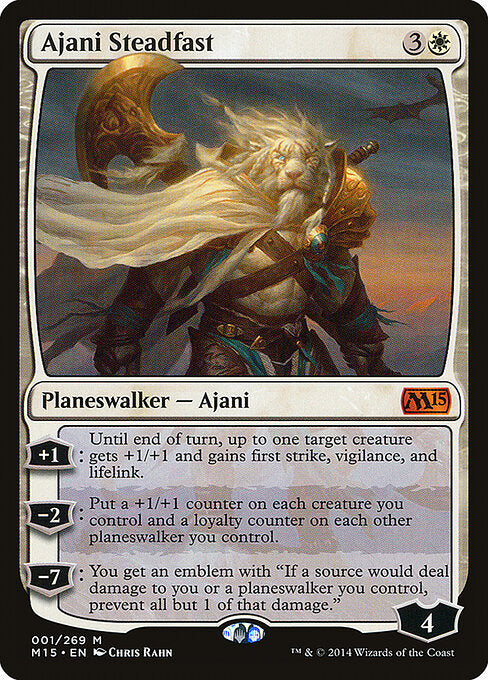 Ajani der Standhafte M15-1 Mythic Played Englisch