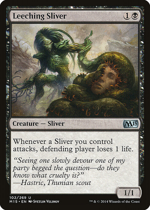 Leeching Sliver M15-102 Uncommon Excellent Englisch