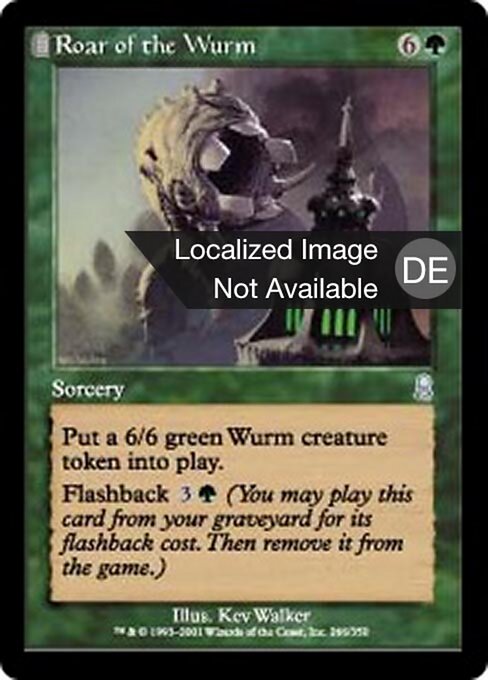 Das Toben des Wurms ODY-266 Uncommon Light Played Deutsch