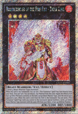 Brotherhood of the Fire Fist - Tiger King CT11-EN001 Secret Rare Excellent Englisch