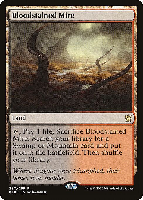 Bloodstained Mire KTK-230 Rare Poor Englisch