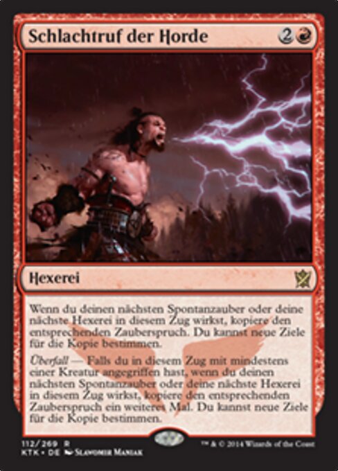Schlachtruf der Horde KTK-112 Rare Excellent Deutsch Foil