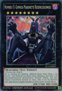 Nummer 15: Gimmick-Marionette Riesenfleischwolf AC14-003 Super Rare Good Deutsch