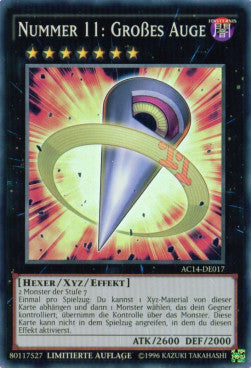 Nummer 11: Großes Auge AC14-017 Super Rare Near Mint Deutsch