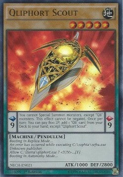Qliphort Scout NECH-021 Ultra Rare Excellent Englisch 1. Auflage