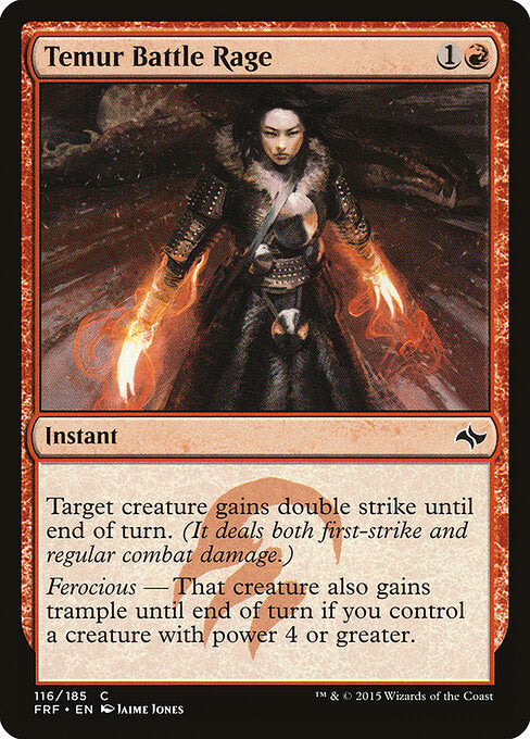 Temur Battle Rage FRF-116 Common Played Englisch