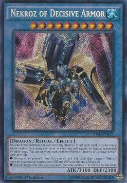 Nekroz vom Entscheidungspanzer THSF-019 Secret Rare Near Mint Deutsch 1. Auflage